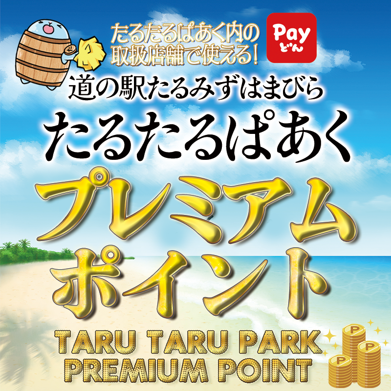 道の駅たるみずはまびらたるたるぱあくプレミアムポイント